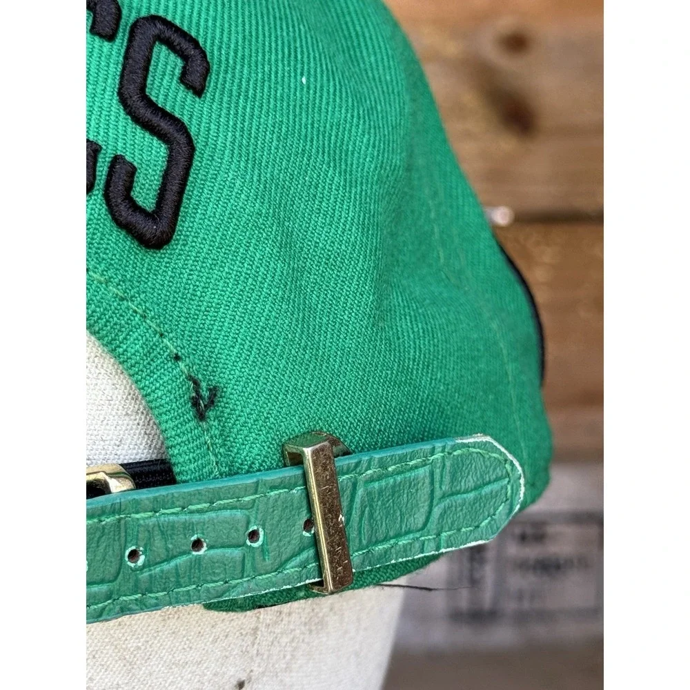Pro Standard Boston Celtics Logo Kelly Green Hat Leather Strap Adjustable NBA
